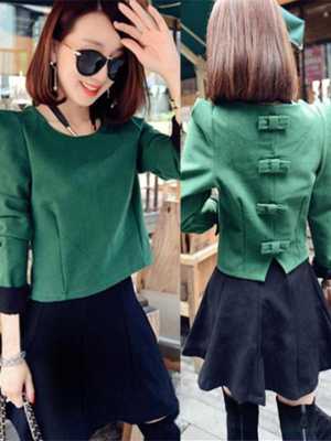 Women's Winter Fashion Elegant Slim Suit Sets 2 Pieces Long Sleeve Top Blouse + Skirt