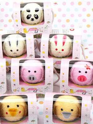 Hot Sale Cake Towel Wedding Gifts Panda / Pig / Rabbit / Duck Towel Beautiful & Great Valantine Gift For Lover
