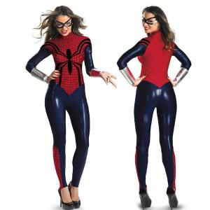 High Quality Elastic Spider Girl Bodysuit Costume Sexy Women Costume Halloween