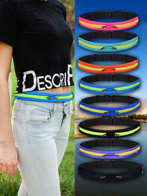 Sport Runner Zipper Fanny Pack Belly Waist Bag Fitness Running Belt Pouch
