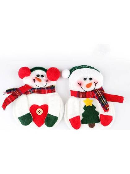 Christmas Gift  Decoration Fashion Hotel Restaurant Hotel Child Table Use Santa Claus Knife and Fork Bags