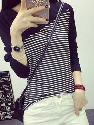 Fashion Autumn Women Oblique Striped Long Sleeve Sweatshirt Trendy Casual O-neck Plus Size Loose Hoodies