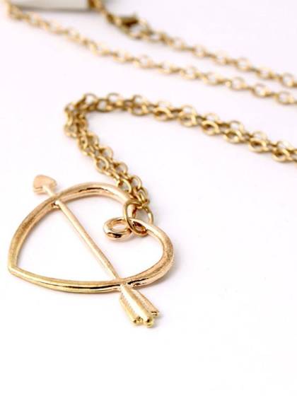 New Fashion Simple Heart Pattern  Chain Pendant Necklace Jewelry Accessories