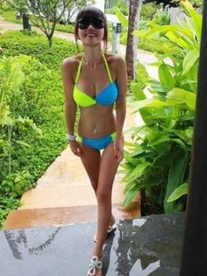 Fashion Cool Fluorescent Green Sexy Lady Swimsuit Bikini