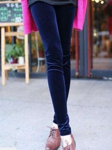 NEW Sexy Women Girl's Soft Velvet Leggings Skinny Stretchy Slim Tights Pants