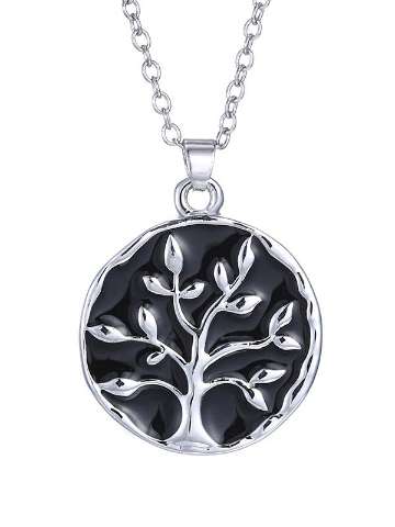 Unisex Fashion Love Tree With Frendship Motto Chain Pendant Necklace Jewelry Accessories Gifts