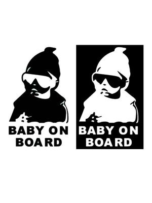 Super Cool Kids Baby On Board Carlos Hangover Funny Car Vinyl Sticker Decal Adhesive Sticker