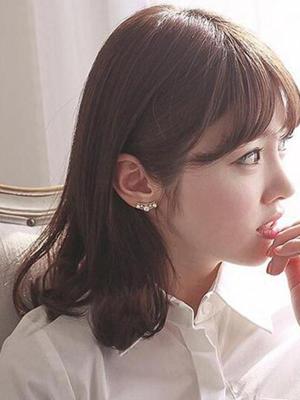 New Simple  Hot Crystal Pearls   Ear Stud Earrings