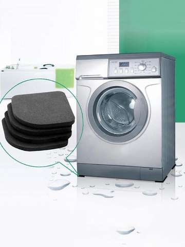 4 pcs Washer Mute Shock Cotton Pad Non-Slip Mats Refrigerator Noises Reducing Pads