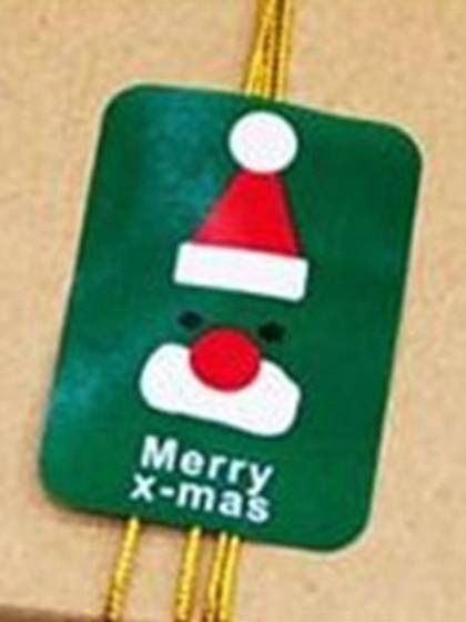 5*8PCS Christmas Decorative Stickers Hand Made Gift Packaging Sealing Paste Kraft Etiquetas Food Labels Candy Tag