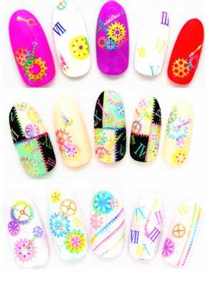 Women's Watermark Gear  Sticker Nail Art Decals Nails Wraps  Nail Tools Manicure