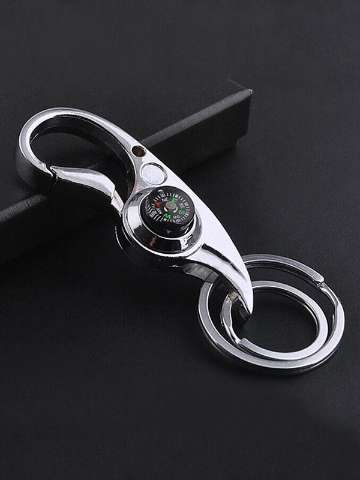 Exquisite Compass Bicyclic Keychain Waist Buckle Key Chains Accessories