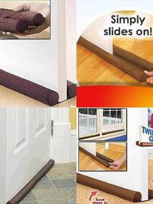 Energy Saving Door Window Stopper Dust Resisted Safety Protector Twin Draft Guard