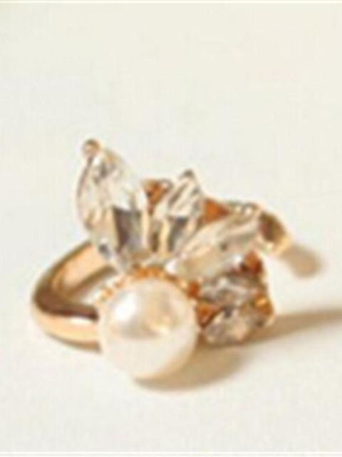 Women Fashion Japanese Precious Stones Pearls Finger Ring