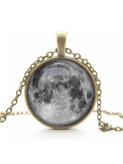 NEW Glass Cabochon Pendant Necklace Art Antique Bronze Chain Necklace Vintage Eye Necklace Jewelry