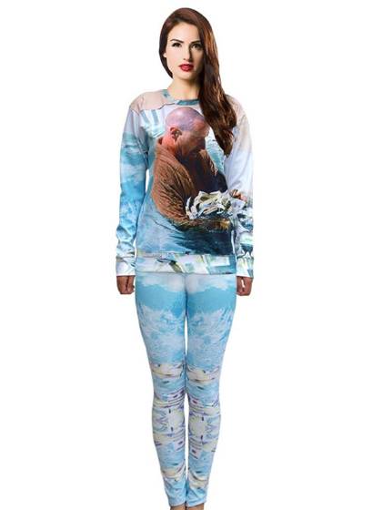 Fashion Women's 3D Digital Print Breaking bad Sweatshirt Pullovers Suit Sets