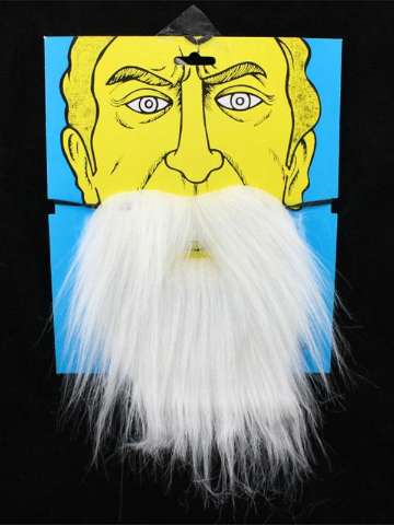 Party Supplies Halloween Simulation Fake Beard Masquerade Party Costume Accessories Black And White Fake Beard