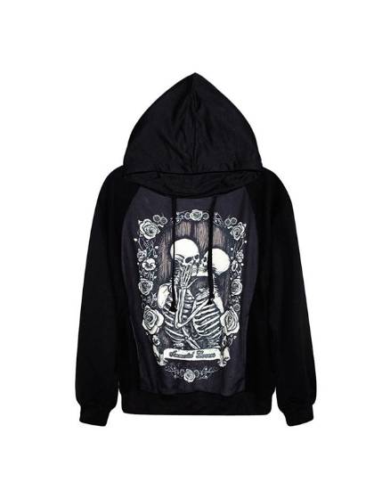 Fashion Digital Print Kiss Cult Zipper Front Jacket Long Sleeve Womens Sweatshirts & Hoodies