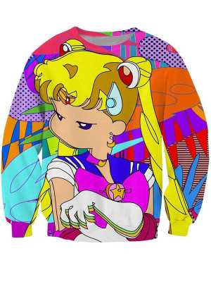 New Unisex Mock_up Theme Hipster Long Sleeves Sweatshirt Crew Neck Sweatshirts & Hoodies