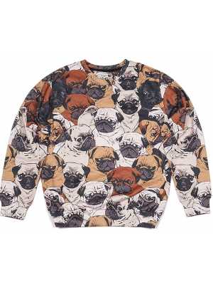 Women's The Shar Pei Patterns Print Roll Neck Pullover Sweatshirts & Hoodies