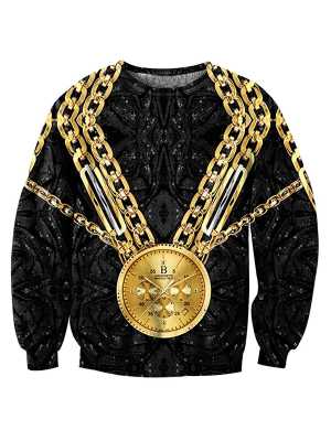 New Unisex Gothic punk Hipster Long Sleeves Sweatshirt Crew Neck Sweatshirts & Hoodies