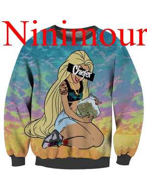 Fashion cult princess Unisex Cult Pop Star Hip Hop Sweater Long Sleeves Sweatshirt-Ninimour