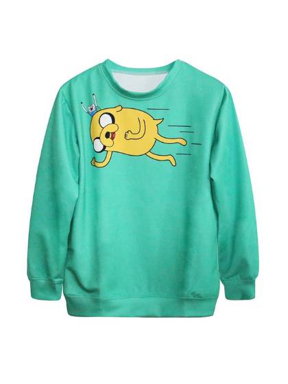 Fashion Women's digital Print Cute Sweatshirt Hoody Spring Autumn Sweatshirts & Hoodies