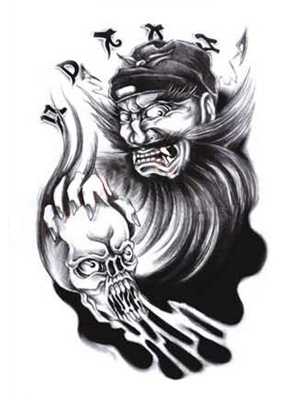 Fashion Cool Original Waterproof Removable Art Arm Monster Tattoo Stickers Decals Temporary Tattoo Body Art