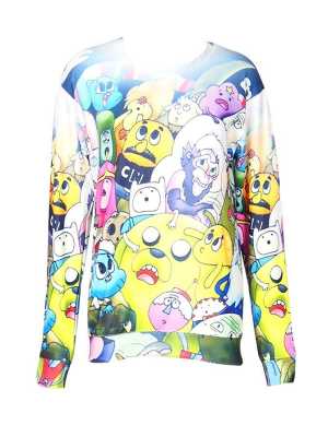 Fashion Women's Cartoon 3D Print Sweatshirt Pullovers Sweatshirts & Hoodies