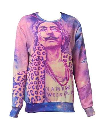 Fashion Women's Cartoon 3D Print Dali Sweatshirt Pullovers Sweatshirts & Hoodies