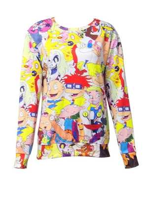 Fashion Women's Cartoon 3D Print cartoon Sweatshirt Pullovers Sweatshirts & Hoodies