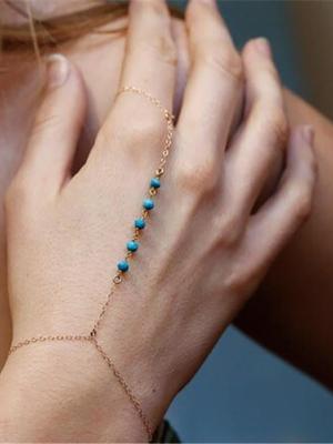 NEW New Lady Girl Retro Fashion Lucky Number 8 Gold Plated Chain Link Wrist Bracelet