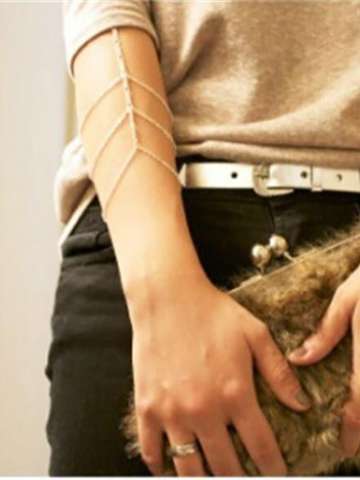 Hot Bohemian Gold Silver Arm Chain, Body Chains, Body Jewelry Accessory, Tribal, Arm Cuff, Upper Arm Bracelet