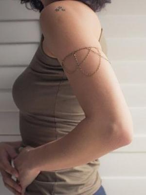 New design Auspicious pendant water drop turquoise tassel arm chain copper bracelet chain