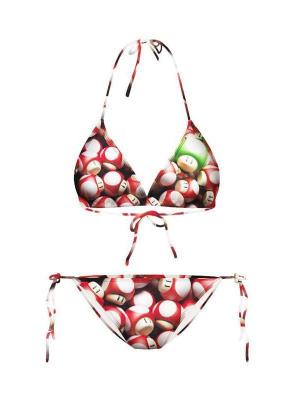 Mashroom Bikini Set with Removable Padding Swimsuit Biquini Women Swimwears Bathing Suit