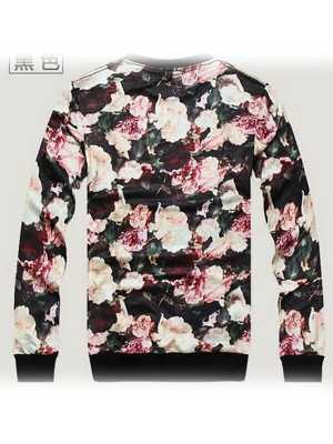New Fashion Red Lip  Flower Print Women Sweatshirt Hoody Spring Autumn Pullover Sweatshirts & Hoodies