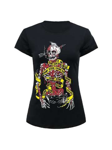 Gothic Quality Crime Scene Digital Clubwear Punk T-Shirt Fashion Print Tank Tops