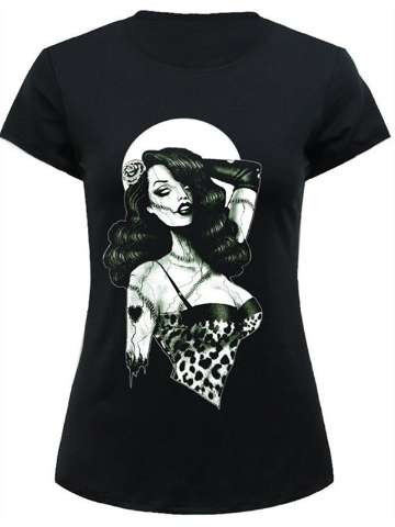 Women's Fashion Sexy Tops Leopard Diva Digital Printed Sleeve Tee Summer T Shirts