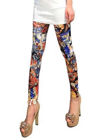 Fashion Sexy Funky Style Print Legggings