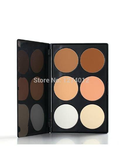 6 Colors Makeup Powder Palette Contour Blusher Face Palette Contouring Makeup Cosmetic Powder Palette (Color Multicolor)