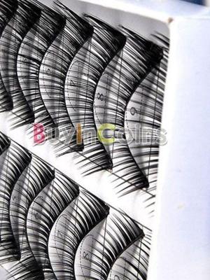 2014 New 10 Pair Thick Volume False Fake Eyelashes Eye Lashes Makeup