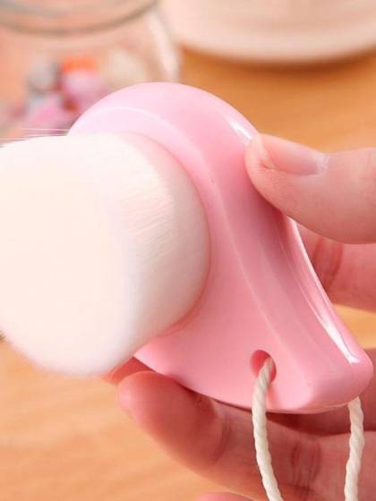 Mild Fiber Deep Pore Care Face Skin Massager Wash Brush Facial Cleansing Brush