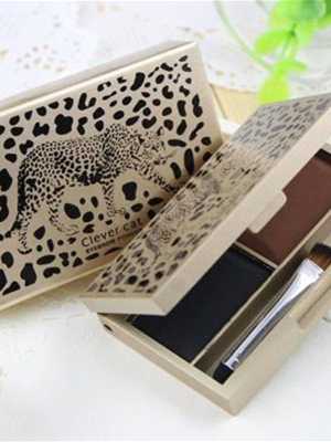 1 Pcs Smart Cat Clever Cat Leopard Print Shine Makeup Eyebrow Waterproof Variegating