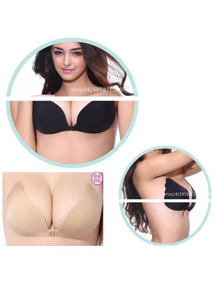 Silicone invisible bra chest paste paste breathable Seamless strapless wedding a thickened milk paste gather anti-out
