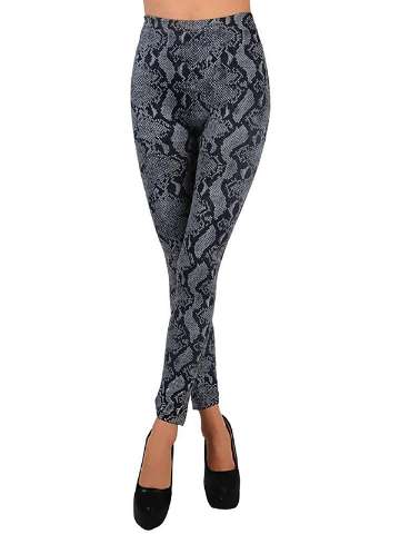 Sexy Lady's Punk Funky Snake Skin Print Leggings Stretchy Tights Pants