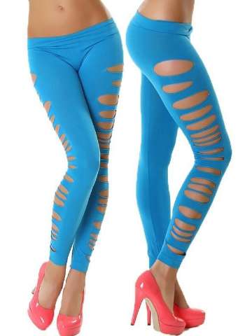 Candy Color Sexy Women Cotton Pants Fitness Sport Leggins Punk Legging Hollow Out
