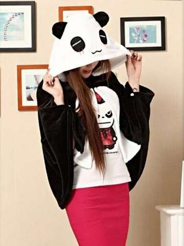 Animal Kigurumi Cloak Unisex Anime Cosplay Shawl Costume Soft Jackets & Coats