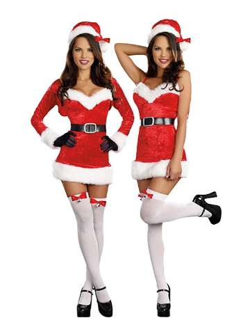 XMAS GIFT Costumes Fashion Santa Babe Christmas Costume Dress Full Set Fancy Party Dress 5PCS