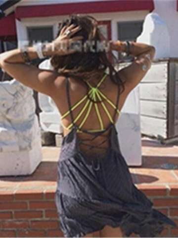 Lady Women's Sexy Cross Strap Tank Top Sexy Cami Clubwear Casual BRALET Bra  D_L