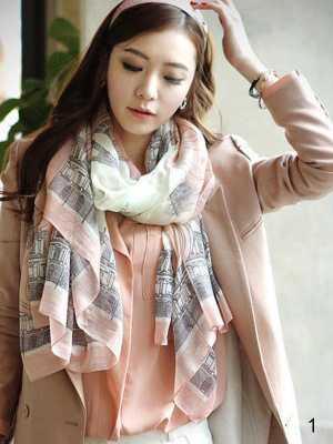 Women Stylish Print Wrap Long Scarf Ladies Shawl Large Cotton Silk Scarves Stole